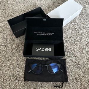 Black Gadzhi blue light glasses